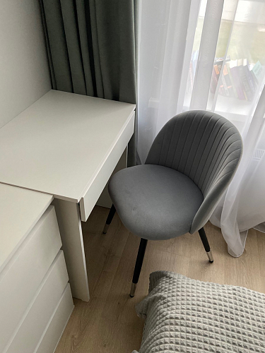 Стул на металлокаркасе Gabi 1 light purple / black фото покупателя 820