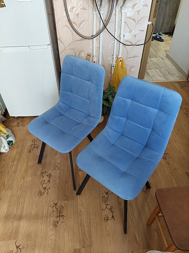 Стул на металлокаркасе Чилли бежевый / белый каркас фото покупателя 765