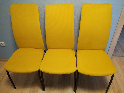 Стул на металлокаркасе Tod light blue / orange / black фото покупателя 42