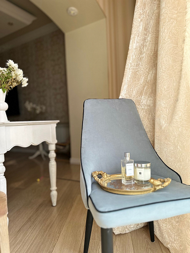 Стул на металлокаркасе Kora beige / black фото покупателя 287