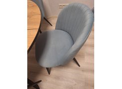 Стул на металлокаркасе Gabi blue / black фото покупателя 630