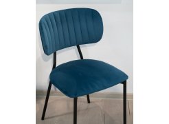 Стул на металлокаркасе Fendi синий из шоурума 4