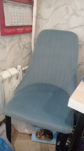 Стул на металлокаркасе Kora beige / black фото покупателя 35