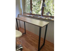 Барная стойка Дилан Лофт 120х60х90 бетон фото покупателя 70