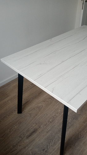 Стол Тринити Лофт 120 32 мм дуб галифакс табако / черный матовый фото покупателя 385