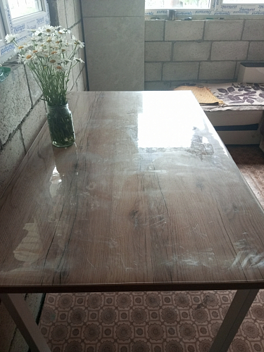 Деревянный стол Лота Лофт 140х80 черный матовый / бетон светлый фото покупателя 577