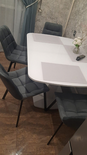 Стул на металлокаркасе Челси К крутящийся бирюзовый / черный фото покупателя 220