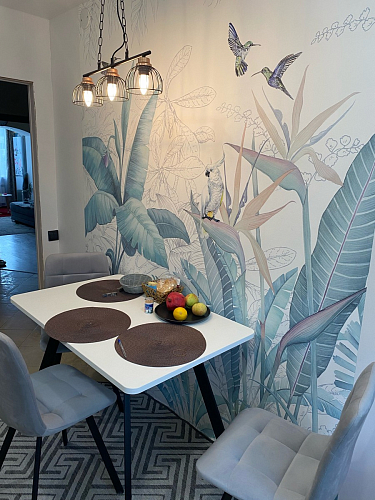 Стул на металлокаркасе Чилли черный / зеленый фото покупателя 1030