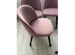 Стул на металлокаркасе Gabi 1 бежевый / черный с серебряными наконечниками фото покупателя 196