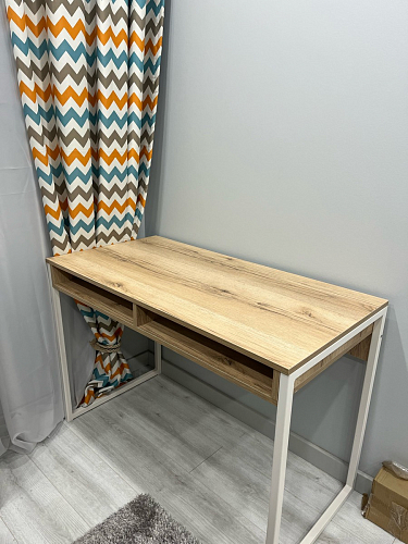 Письменный стол Леон Лофт бетон / черный матовый фото покупателя 149