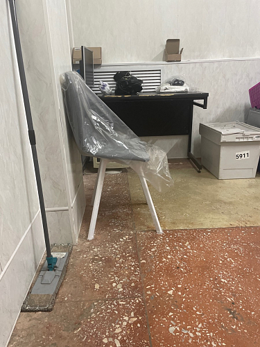 Стул на металлокаркасе Чилли К светло-серый велюр / черный каркас фото покупателя 1435