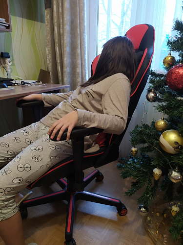 Компьютерное кресло Racer черное / оранжевое фото покупателя 157