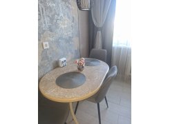 Стул на металлокаркасе Вейв светло-серый (hl 63) / 10К черный каркас фото покупателя 62