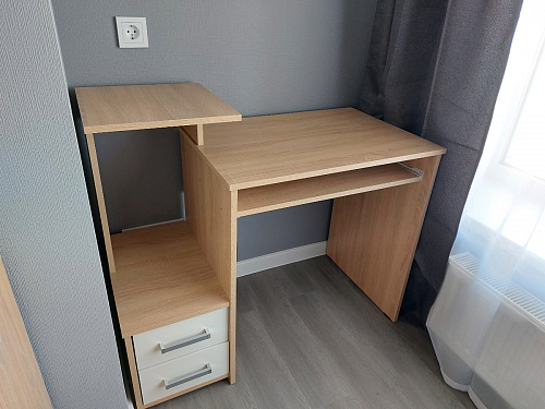 Компьютерный стол Джаз-24 левый дуб сонома фото покупателя 56