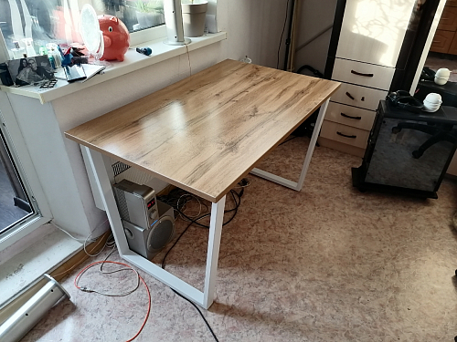 Стол раскладной Лота Лофт 120 25 мм юта / черный матовый фото покупателя 52