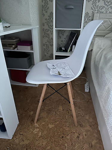 Стул Сindy Eames/Синди Имс мод. 001 yellow / natural фото покупателя 16