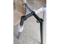 Стул на металлокаркасе Чилли синяя ткань / белый фото покупателя 647