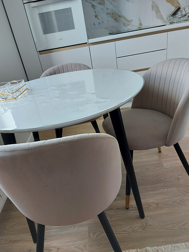 Стул на металлокаркасе Gabi 1 light purple / black фото покупателя 28