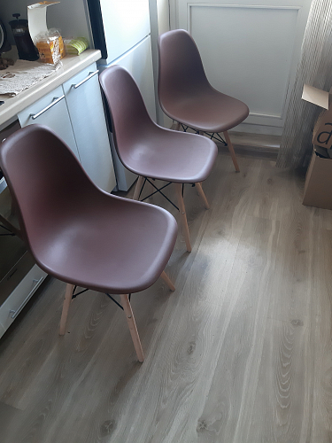 Стул Cindy Eames mod. 001 khaki / natural фото покупателя 264