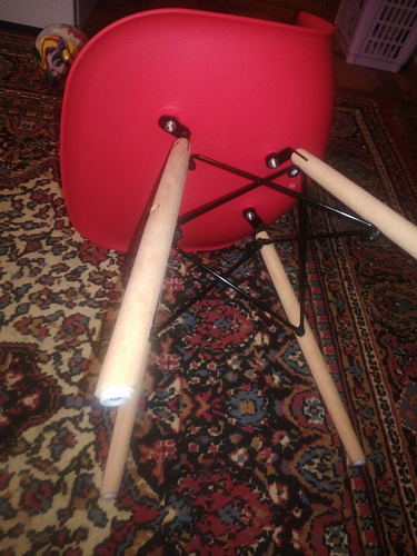 Пластиковый стул Eames PC-015 желтый фото покупателя 131