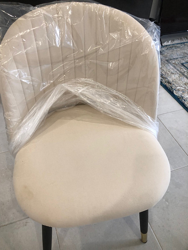 Стул на металлокаркасе Gabi dark beige / black / silver фото покупателя 371