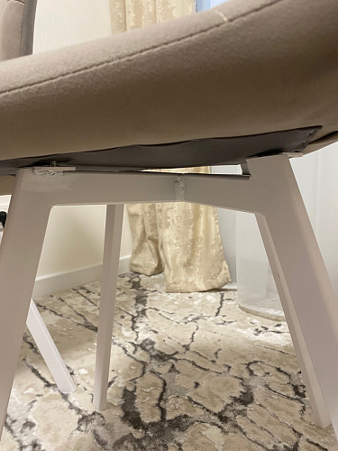 Стул на металлокаркасе Чилли К темно-серый (velutto 32) / черный фото покупателя 328