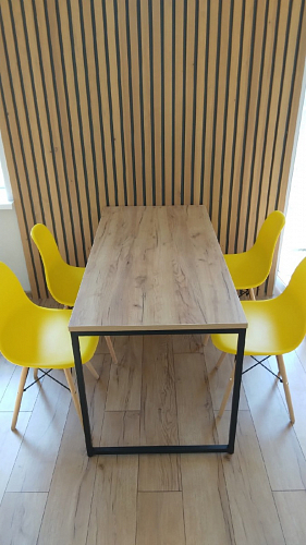 Пластиковый стул Eames PC-015 серо-голубой / дерево фото покупателя 364