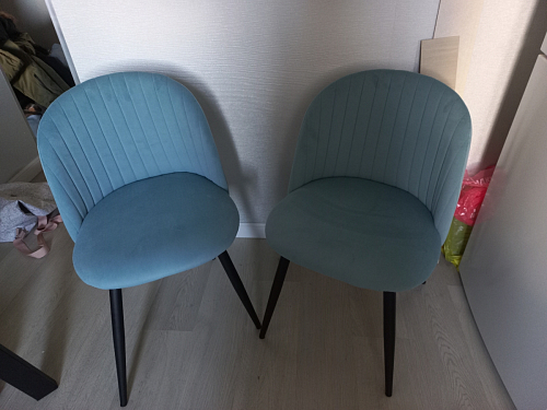 Стул на металлокаркасе Gabi latte / gold / black фото покупателя 404