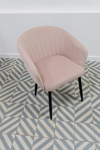 Кресло Корсо крутящееся фиолетовое Velutto 25 / черное из шоурума 2