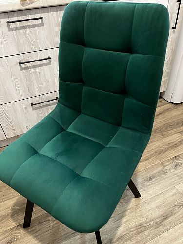 Стул на металлокаркасе Чилли синяя ткань / белый фото покупателя 1145