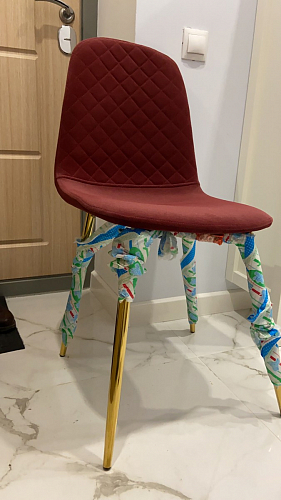 Стул на металлокаркасе Dabl 01 champagne / gold фото покупателя 182