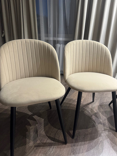 Стул на металлокаркасе Gabi 1 light purple / black фото покупателя 577