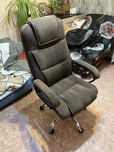 Компьютерное кресло Bergamo велюр бежевое фото покупателя 15