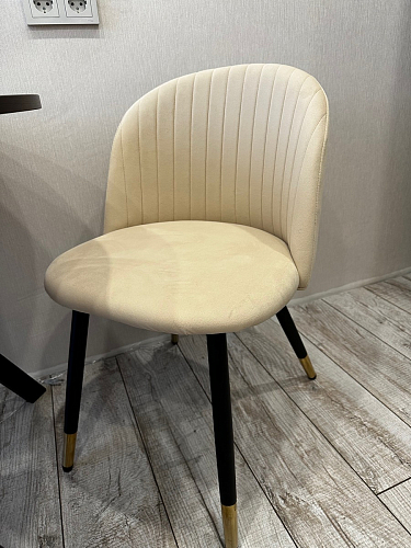 Стул на металлокаркасе Gabi dark beige / black / silver фото покупателя 551