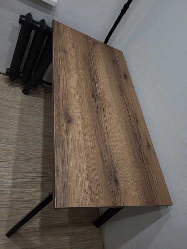 Стол Тринити Лофт 120 32 мм дуб галифакс табако / черный матовый фото покупателя 178