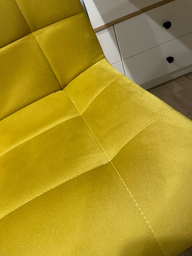 Стул на металлокаркасе Чилли синяя ткань / белый фото покупателя 1397