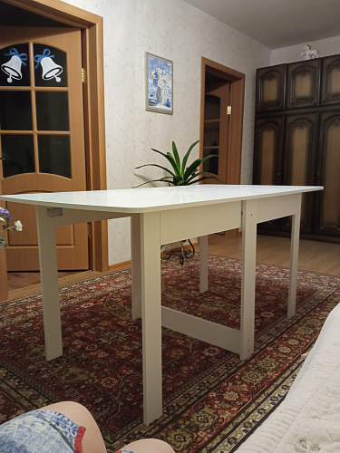 Стол книжка СтК4 дуб сонома / белый фото покупателя 7