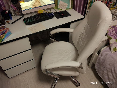 Компьютерное кресло Aragon белое фото покупателя 65