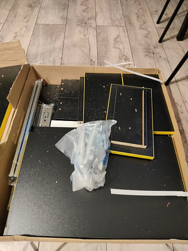 Тумба Ханна черная / красная - Уцененный экземпляр фото покупателя 101