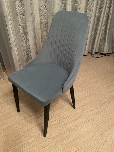 Стул на металлокаркасе Kora gray / black фото покупателя 24