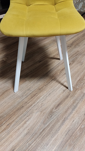 Стул на металлокаркасе Чилли К светло-серый велюр / черный каркас фото покупателя 201