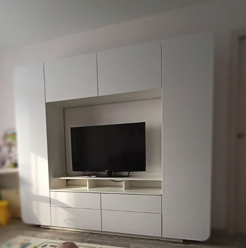 Готовая гостиная Румба белый / белый глянец  - Уцененный экземпляр фото покупателя 37