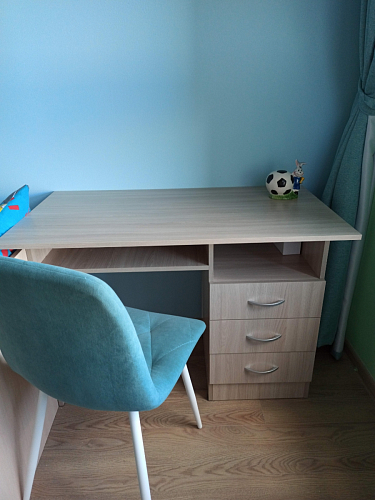 Стол письменный Бриз МДФ волна лайм / ясень светлый фото покупателя 81