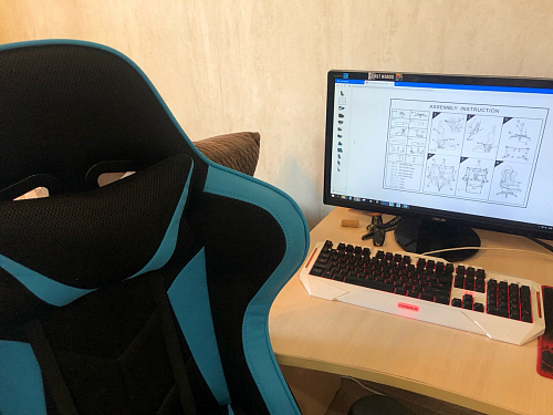 Компьютерное кресло Kano черное / красное фото покупателя 124