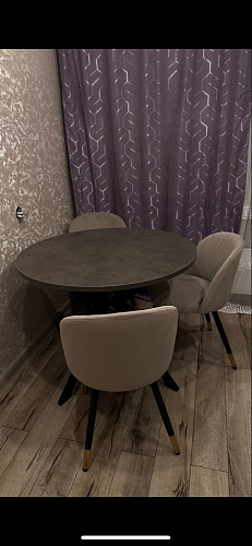 Стул на металлокаркасе Gabi latte / gold / black фото покупателя 275