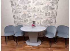 Стул на металлокаркасе Gabi blue / black фото покупателя 441