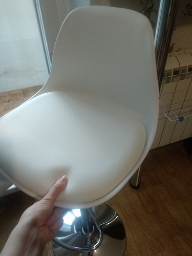 Барный стул Soft white / chrome фото покупателя 9