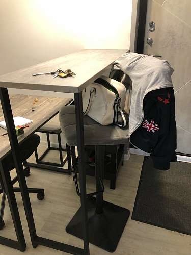 Барная стойка Дилан Лофт 120х60х110 бетон фото покупателя 200