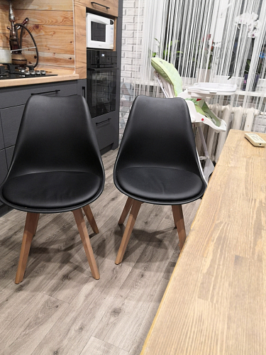 Деревянный стул Bonuss black / black фото покупателя 109