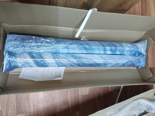 Стол Тринити Лофт 140 25 мм дуб делано темный / белый фото покупателя 79